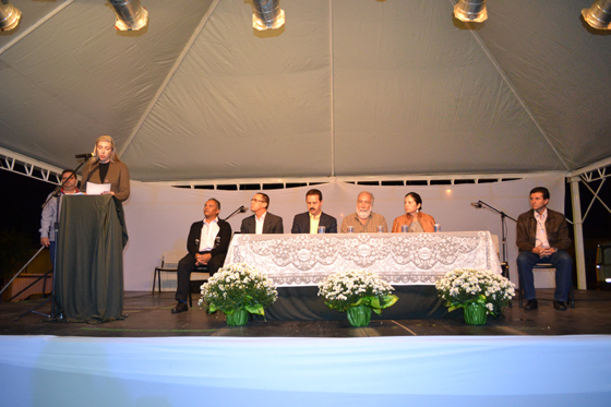 Presidente do Legislativo, Toninho do Sindicato, e outras autoridades, na cerimônia de abertura da Semana do Meio Ambiente